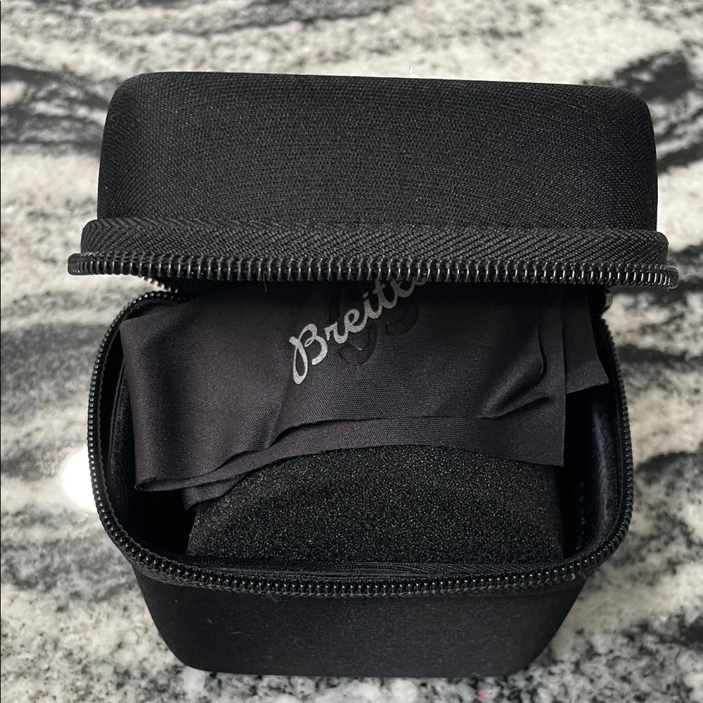 Breitling Black Zippered Travel Watch Case